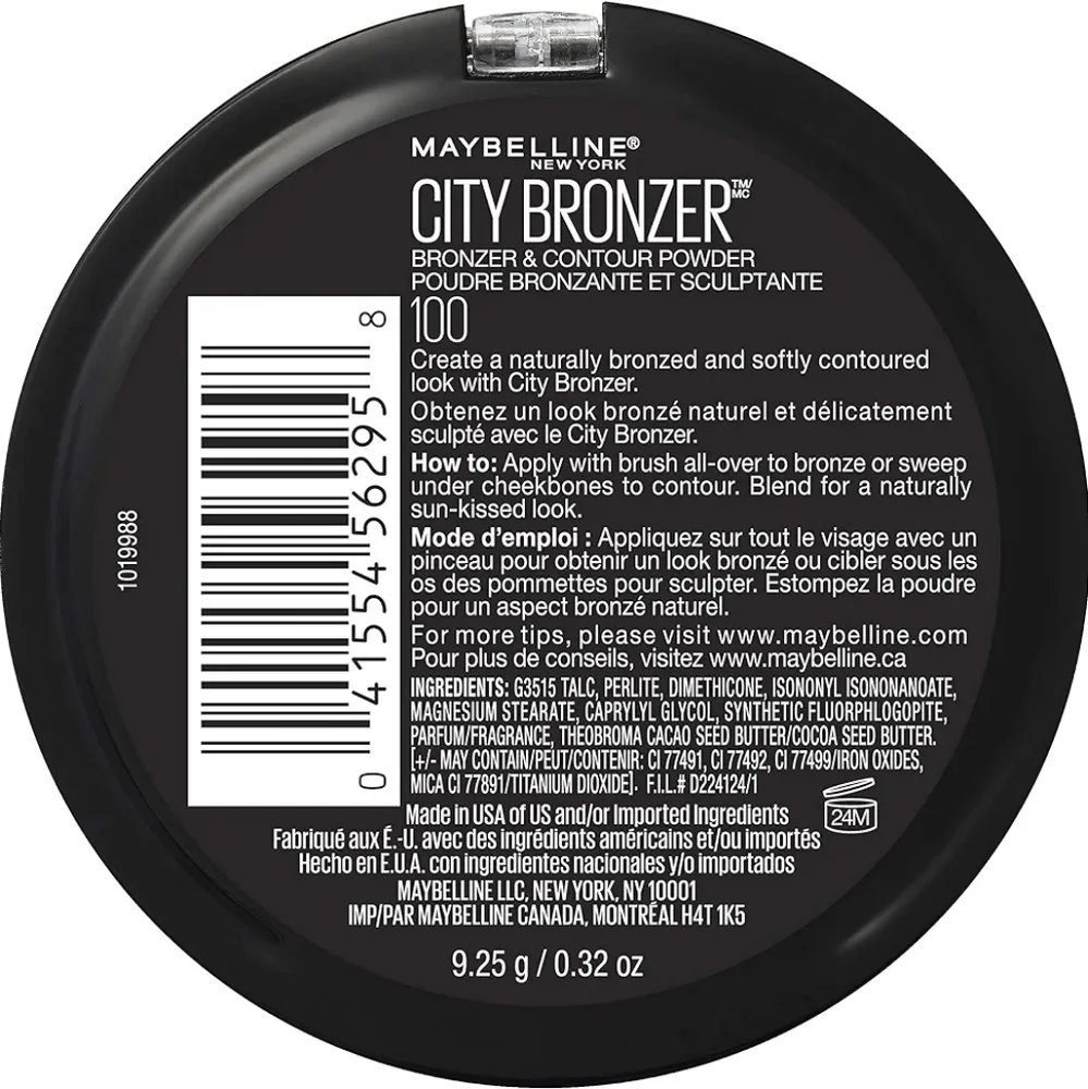 3 x Maybelline New York City Bronzer Powder Bronzer and Contour Powder, 100